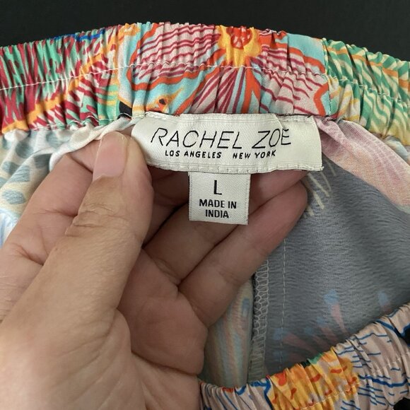 Rachel Zoe Full Maxi Skirt L Colorful Maximalism Resort Floral Tropical Print - Picture 8 of 12